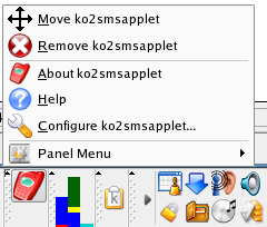 ko2smsapplet in Kicker