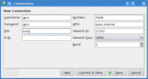 KNetworkManager - Settings for O2 Ireland